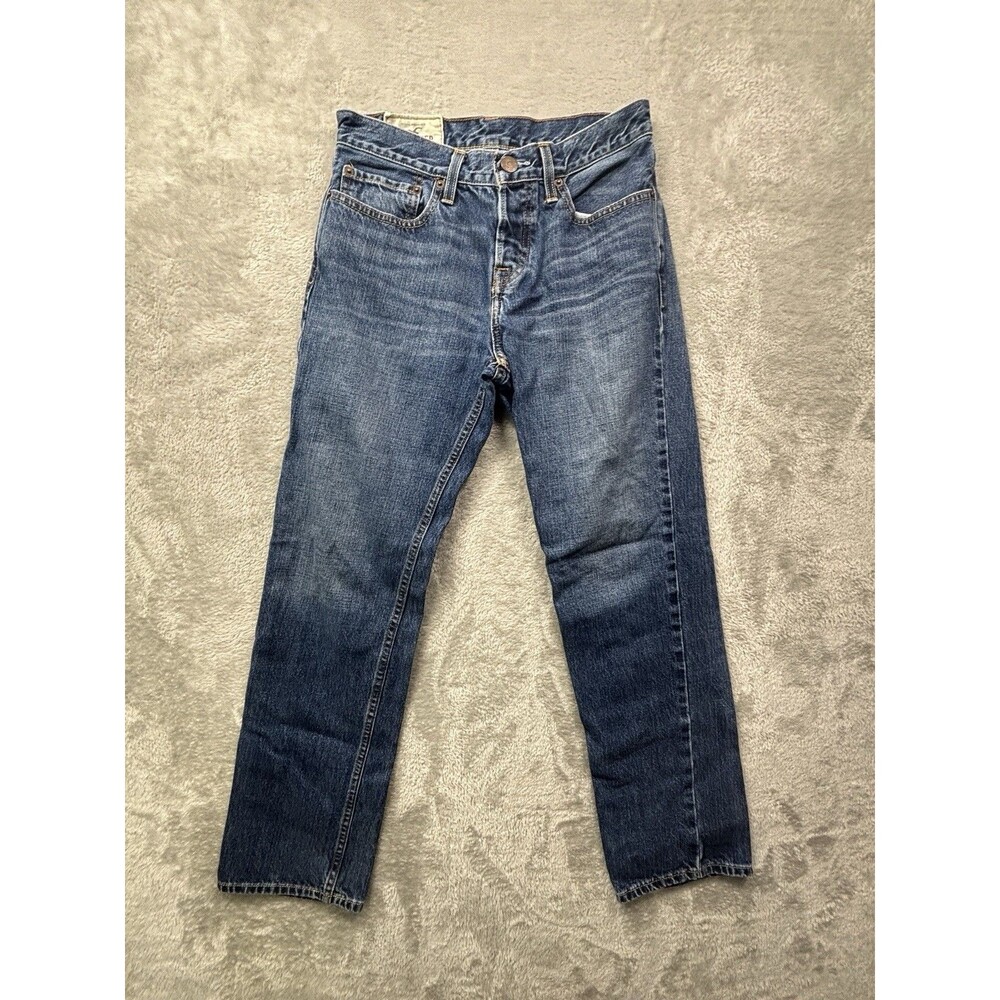 Hollister men’s jeans 28x30 button fly straight leg blue denim
